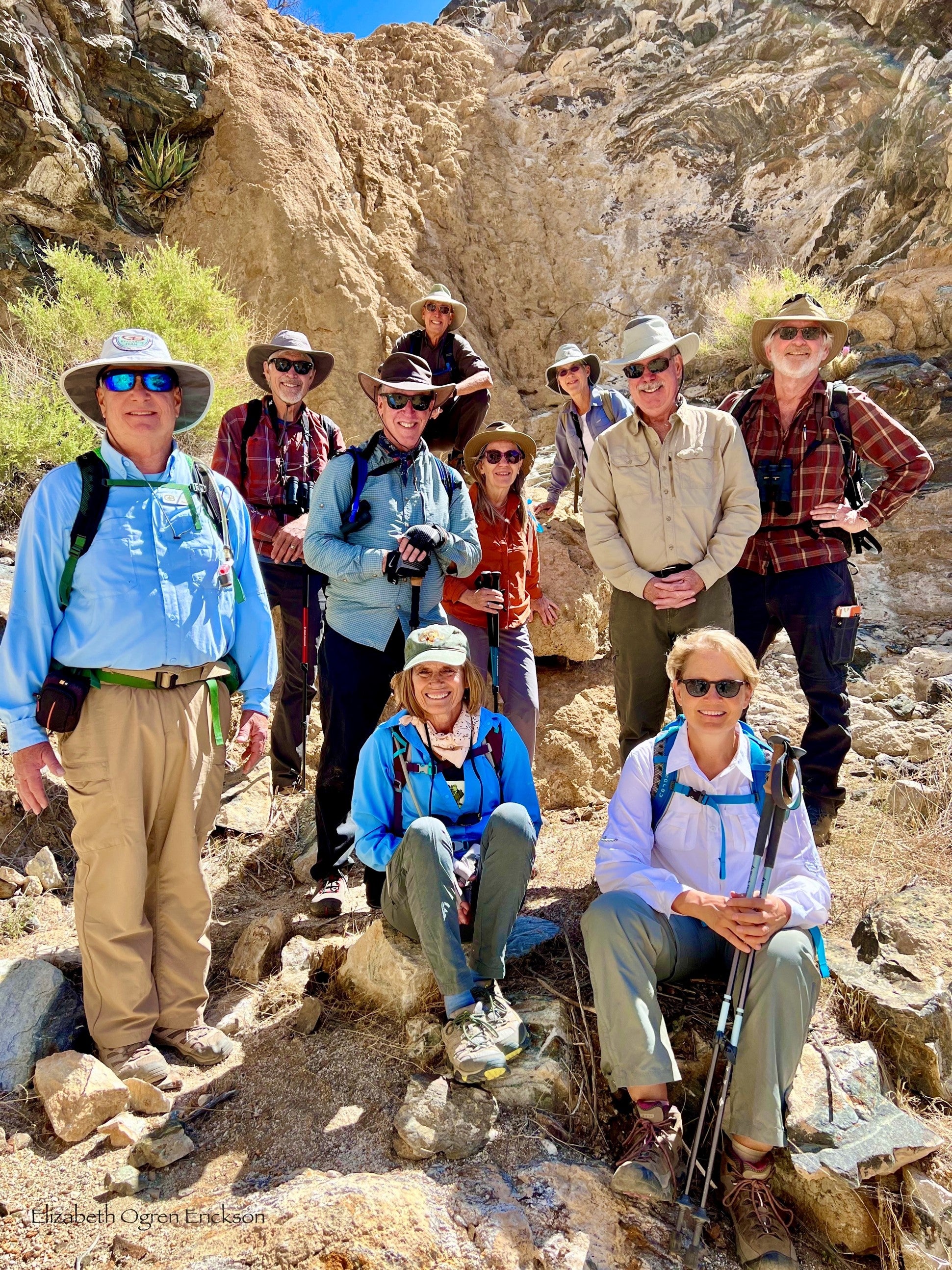 a group of community scientists in the desert