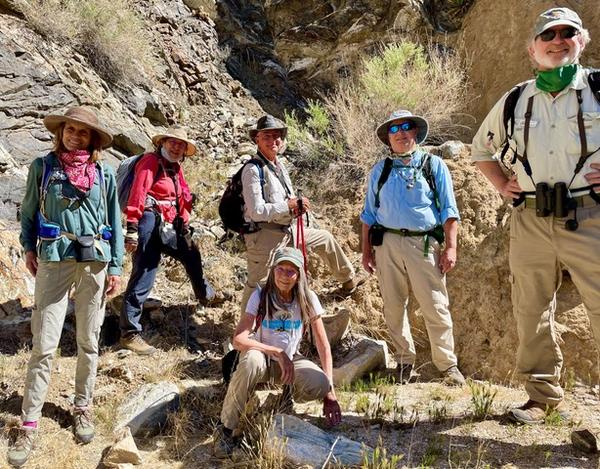 A group of naturalists in the wild