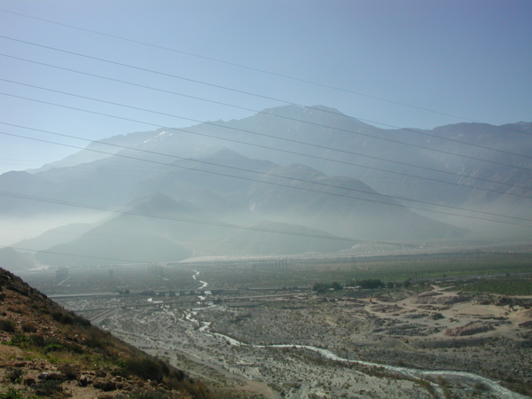 Smog rolling into the Coachella Valley