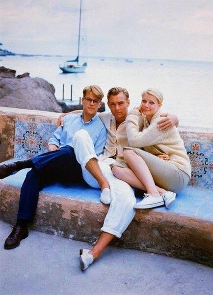 Three beautiful actors in Italy