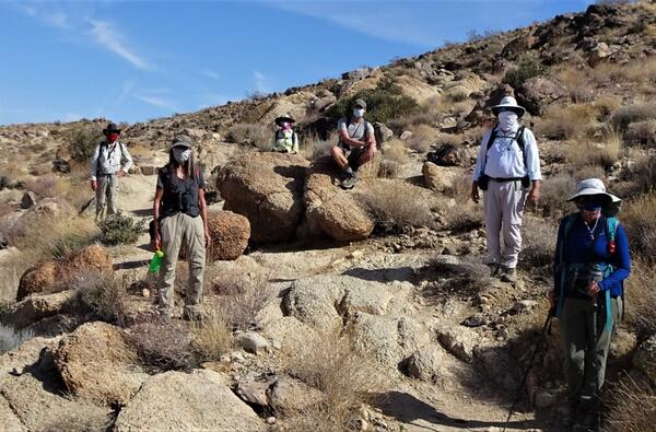 Community scientists standing in Joshua Tree