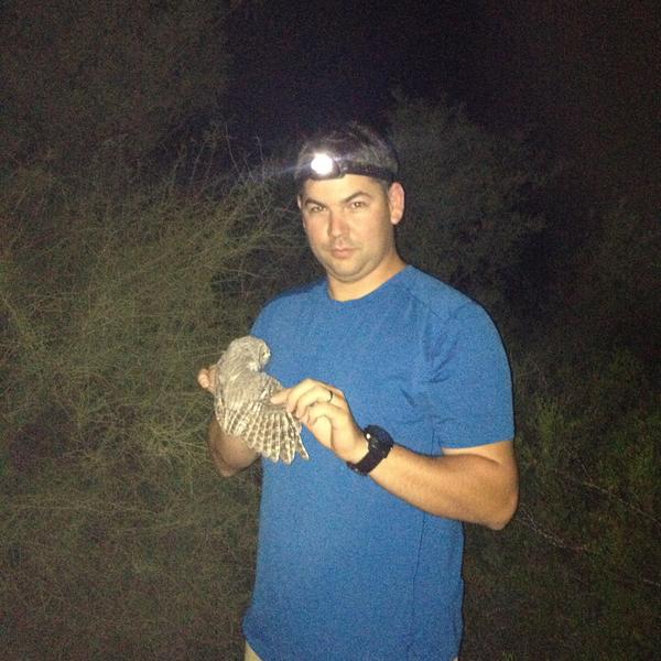 Gerson with migratory bird